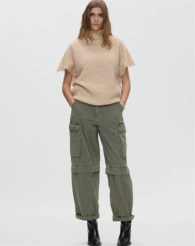 Rabens Saloner - Asna Superlight Knit Tunic Top - Light Camel